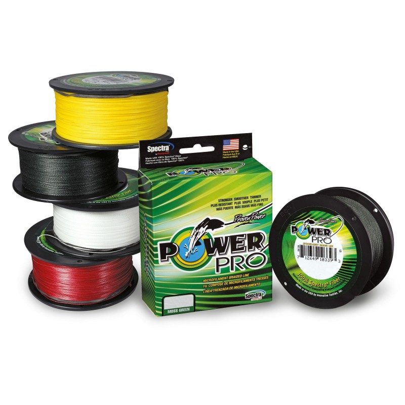 Tresse Power Pro 1370 m jaune 10/100 5 kg Tresse Power Pro 1370 m jaune 10/100 5 kg