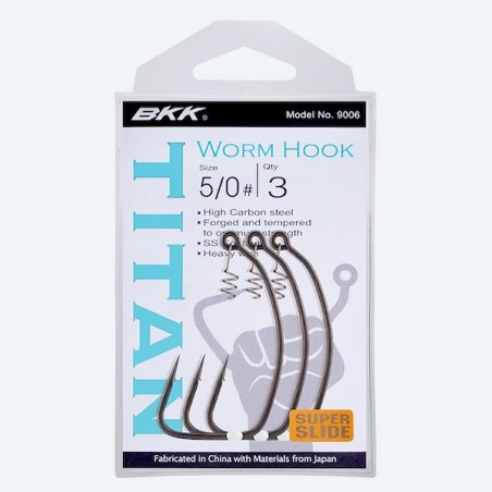 Hameçon Texan à Ressort BKK Titan Worm Hook